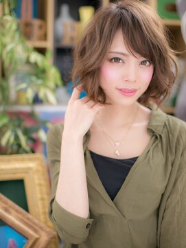 カバーヘアアンドスパ ブリス 浦和(COVER HAIR&SPA bliss) 外国人風大人ハイライトゆるふわボブパーマA1浦和20代30代40代