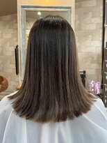 ハコ(H.A.Co) ミルクティーカラーです。