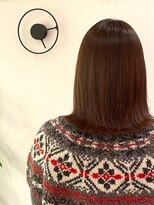 ニノット 武蔵小杉(○nino.)&nbsp;オリーブグレー/小顔に見せるヘア/ココアベージュ/縮毛矯正