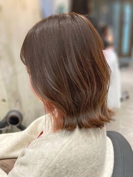 切りっぱなしボブ×インナーカラー【中村隆寛】