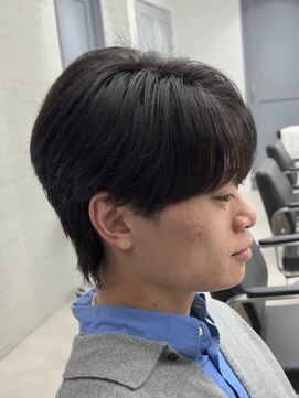 シースルー ナチュラル ラウンドマッシュ 鹿児島メンズ