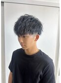 波巻きツイストスパイラルパーマ/フェザーパーマ/眉毛/メンズ