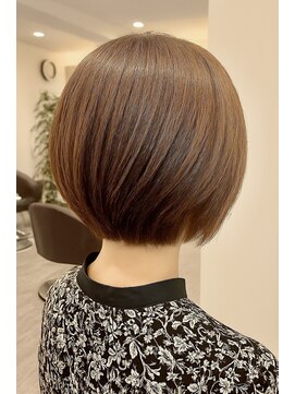 トゥルーブ バイ ファースト 富沢店(trove by first) ハニーベージュ×ショートボブ