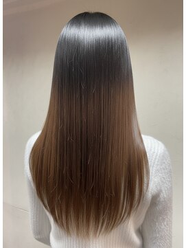 エル ヘアサロン なんば店(eL) 酸熱トリートメントロングヘアスタイル