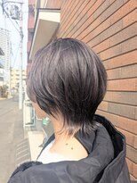 ロエネ(LOENE)&nbsp;［佐々木］ブリーチあり！ダークヴァイオレット×ショートウルフ