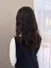 柔らかい質感に！　似合わせカット＋エアウェーブパーマ