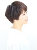 大人ガーリーダークアッシュミディアムレイヤーカットブリーチ