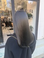 カリファ 田町(KHALIFA)&nbsp;【 髪質改善 】ストレートパーマ & アッシュグレーカラー