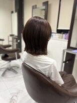 ルノア(Lunoa) 切りっぱなしボブ×ベージュ