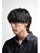 kaming 【シャドウパーマ】色気マッシュウルフ/黒髪メンズヘア