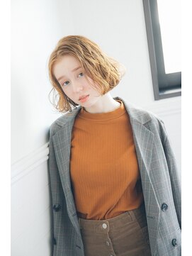 ディッセンバー 渋谷(December) 『December』オレンジベージュでボブ