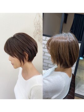 アヴァロン(AVALON) 30.40代にオススメ!横顔美人ショート×イルミナカラー