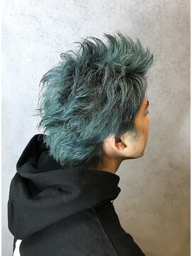 ヘアサロンM 新宿 外ハネボブ/アッシュブラウン/ネオウルフ/デザインカラー