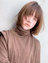 アイティー バイ アルバム 中野店(IT by ALBUM) ワンカールボブ_ウェーブパーマフォギーベージュ耳かけ_47417