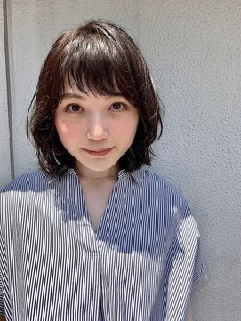 サク 田町芝浦(Sac.) ワンカールで可愛いミディアムスタイル