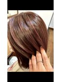 暖色系カラー×ビビットピンク