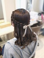 ヘアセットサロン ミント(Hair set salon MINT) 編み込みハーフアップ