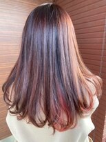 アロマエミュー(aroma emue) バレイヤージュ 巻き髪ロング