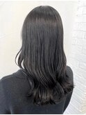 アディクシーカラーブルーブラックで作る暗髪カラースタイル