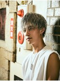 ホワイトカラー無造作マッシュ