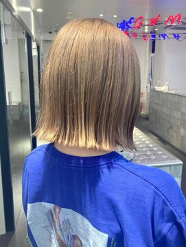 ゲーム 原宿店(GAME) ダブルカラーブロンドベージュカラーケアブリーチハイトーン韓国