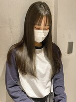 コフィー バイ メルト 吉祥寺(cofy by melt)&nbsp;【中澤彩乃】オリーブベージュシースルー前髪ぱっつんレイヤー