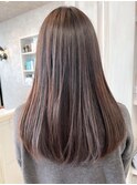 福山 髪質改善ストレートパーマ人気Caaryラベンダーグレージュ