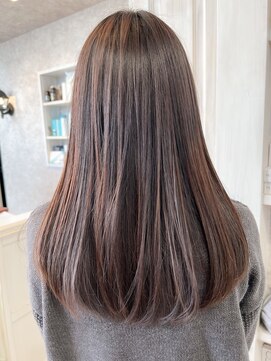 キャアリー(Caary) 福山 髪質改善ストレートパーマ人気Caaryラベンダーグレージュ