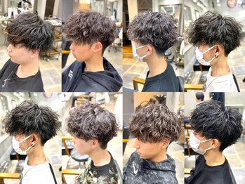 メンズデザイン シャビ(Men's design Shabbi)の写真/【船橋駅徒歩5分◆21時まで営業】経験豊富な実力派スタイリストがあなたの骨格に合わせたパーマを再現！