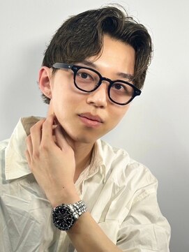 プレミアムバーバー 新宿店(PREMIUM BARBER produce by HIRO GINZA) 【ナチュラルセンターパート】