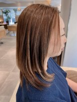 フリップビーアヴェダ(FLIP B AVEDA)&nbsp;本八幡×セミロング×ブラウンヘア×サラツヤ