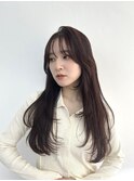 レイヤーカット/顔周りカット/韓国ヘア/前髪