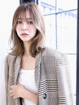 ジェーンバイボヌール(Jane by Bonheur) 20代30代40代くびれレイヤー外ハネミディアム/茨木