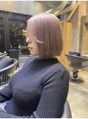 韓国風ショート前髪ボブ外ハネボブイメチェン美髪ワイドバング