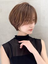 ロンドエニカ 大宮(Lond enika)&nbsp;大人ガーリー/ダークアッシュ/似合わせカット/レイヤーショート