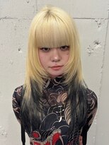ベレーザ 渋谷(BELEZA)&nbsp;14816ブリーチ＆ダブルカラーニュアンス金髪ホワイトブロンド