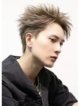 オーシャントーキョーウエスト 心斎橋 (OCEAN TOKYO WEST) 韓国ヘアスパイキーショートダウンパーマ