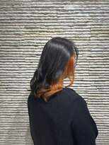 ビスイル 秋葉原店(Vis ill) 暗髪インナーカラーオレンジ