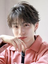 オーシャントーキョー サニー 原宿(OCEAN TOKYO Sunny)&nbsp;フェザーパーマセンターパートニュアンスパーマ韓国マッシュ黒髪