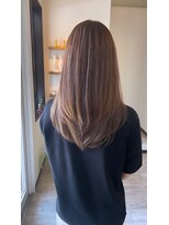 リュンヌ 門前仲町(lune)&nbsp;ロングレイヤーボブハイライトベージュカラーショートレイヤー