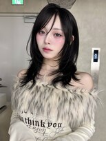 サンドレオ 新宿店(sand Leo)&nbsp;ミディアムレイヤーカット/髪質改善/韓国/前髪/新宿/ブリーチ