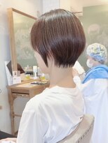 アンリー(Anree)&nbsp;◆簡単スタイリングショート×縮毛矯正前髪ありベージュカラー