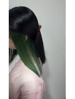 モノ アンド イニ(Mono & inni)&nbsp;インナーカラーグリーン