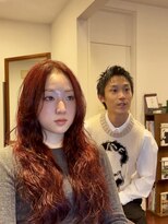 ヘアーサロンテン モトアザブ(hair salon Ten motoazabu) ワンホンレイヤー/ワインレッド/ダークブルー/麻布十番