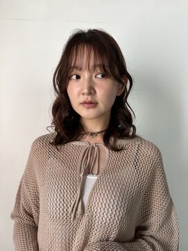 フィルムス 横浜(FILMS) デジタルパーマ/ミディアムレイヤー/韓国巻き風/顔周りカット