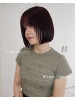 ディーン ジュスィ 栄店(DEAN JECY) ダブルカラーで作るBordeaux ×ボブレイヤー