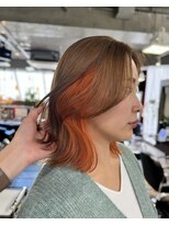 モモ(momo)&nbsp;人気インナーカラー/イヤリングカラー/ミルクティーベージュ