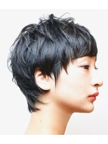 ヘア デザイン リスク(HAIR DESIGN RISK)&nbsp;【RISK 高橋勇太】カットが上手い モードな黒髪ベリーショート