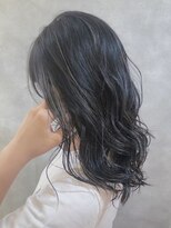 ムウ 難波(MOU)&nbsp;ハイライト外ハネボブアッシュブラウンネオウルフ