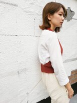 フロート 小阪店(float)&nbsp;ショコラブラウン_毛先パーマ ことりベージュ